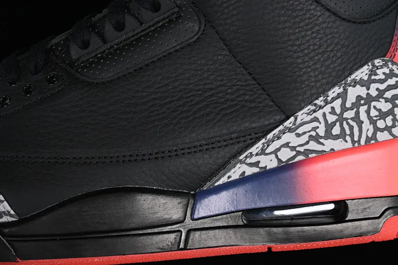 All categories Air Jordan Jordan series basketball shoes Air Jordan 3 LW version J Balvin x Air Jordan 3 Retro "Rio" AJ3 Joe 3 Black Rainbow FN0344-001